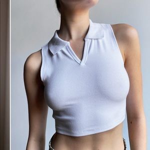 Aritzia Sunday Best White Tank